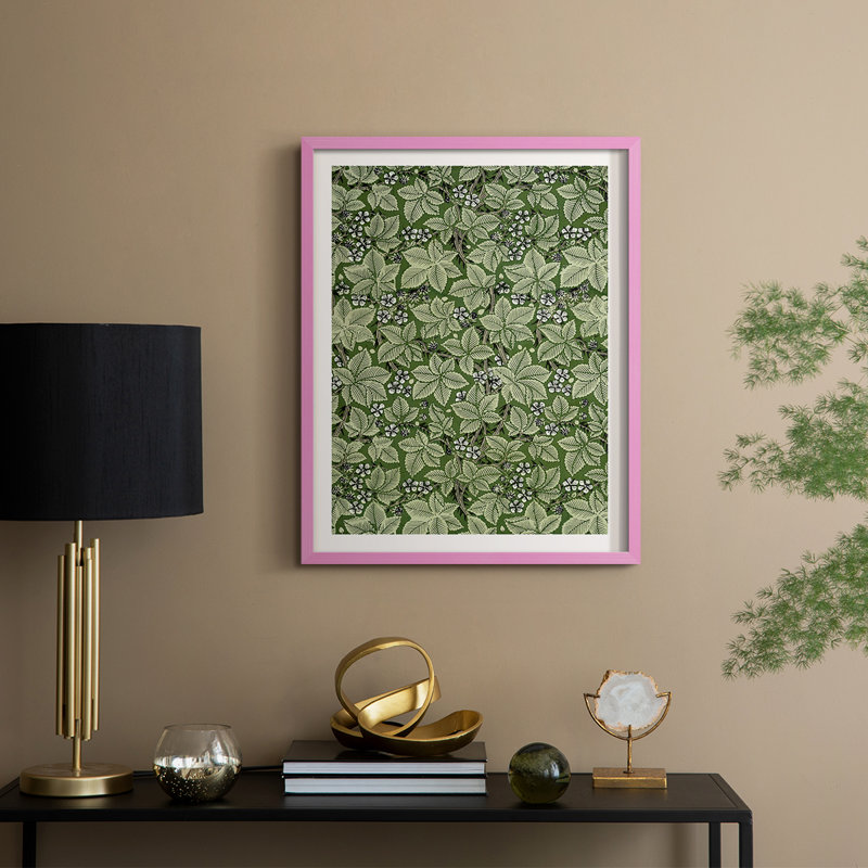 Winston Porter Vintage Abstract Print XXXIII Framed Print - Solid